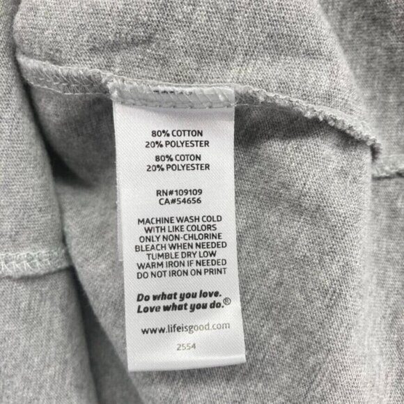 Life Is Good Boys Baseball Crusher T Shirt Size XXL Gray Short Sleeve - Picture 5 of 8